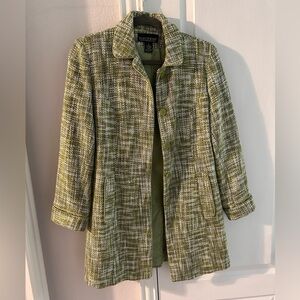 Dialogue Lime Green Tweed Blazer